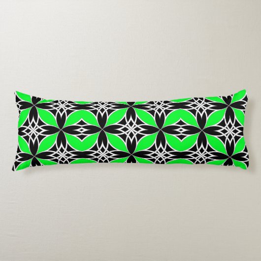Gespiegeld Celtisch ( Flutterby Green ) Lichaamskussen (Voorkant)