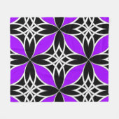 Gespiegeld Celtisch ( Flutterby Paars ) Fleece Deken (Voorkant (Horizontaal))