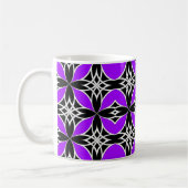 Gespiegeld Celtisch ( Flutterby Paars ) Koffiemok (Links)