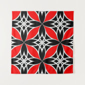 Gespiegeld Celtisch ( Flutterby Red ) Wandkleed (Voorkant (horizontaal))