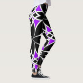 Gespiegeld Celtisch (Paars) Leggings (Rechts)