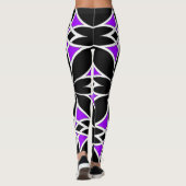 Gespiegeld Celtisch (Paars) Leggings (Achterkant)