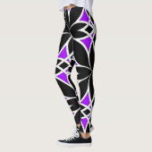 Gespiegeld Celtisch (Paars) Leggings (Links)