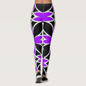 Gespiegeld Celtisch ( Paarse Invert ) Leggings (Achterkant)
