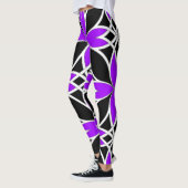 Gespiegeld Celtisch ( Paarse Invert ) Leggings (Links)