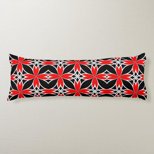 Gespiegeld Celtisch (Rood Omgekeerd) Lichaamskussen (Voorkant)