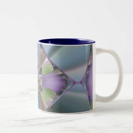 gespiegeld glas tweekleurige koffiemok (Rechts)