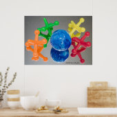 Gespiegelde Afbeeldingen Poster (Keuken)