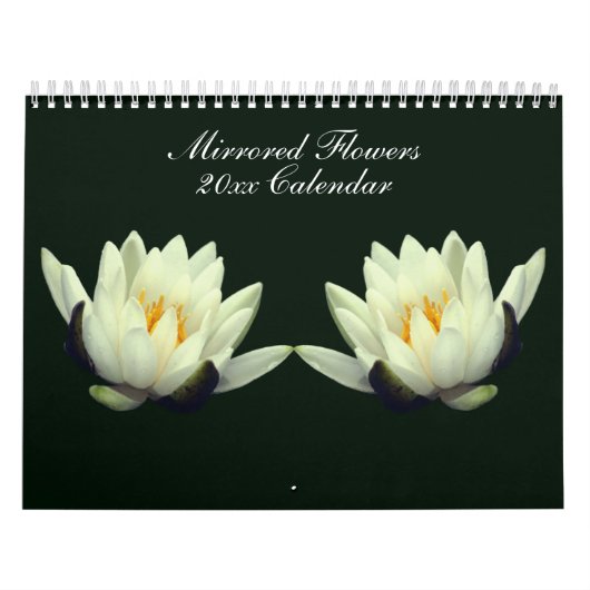 Gespiegelde Bloemen Fotografie Kalender (Hoes)