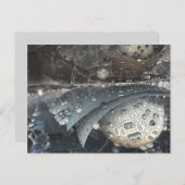 Gespiegelde bolletjes Fractaal briefkaart (Voorkant / Achterkant)