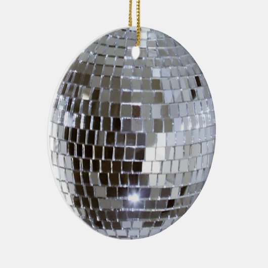 Gespiegelde Disco Ball 1 Keramisch Ornament (Rechts)