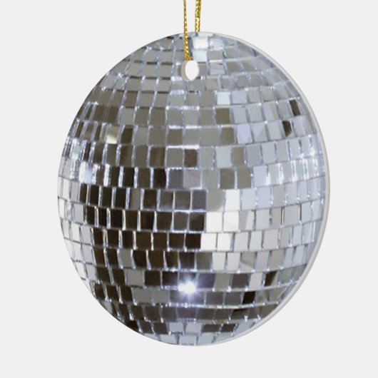 Gespiegelde Disco Ball 1 Keramisch Ornament (Links)