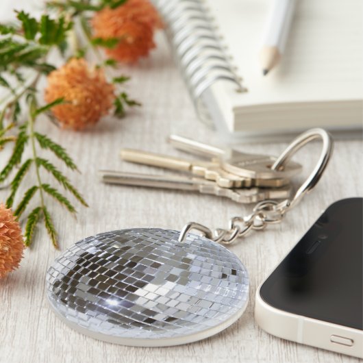 Gespiegelde Disco Ball 1 Sleutelhanger (Voorkant Rechts)