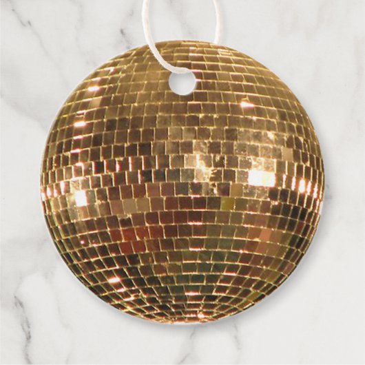 Gespiegelde Disco Ball 2 Bedankjes Labels (Voorkant)