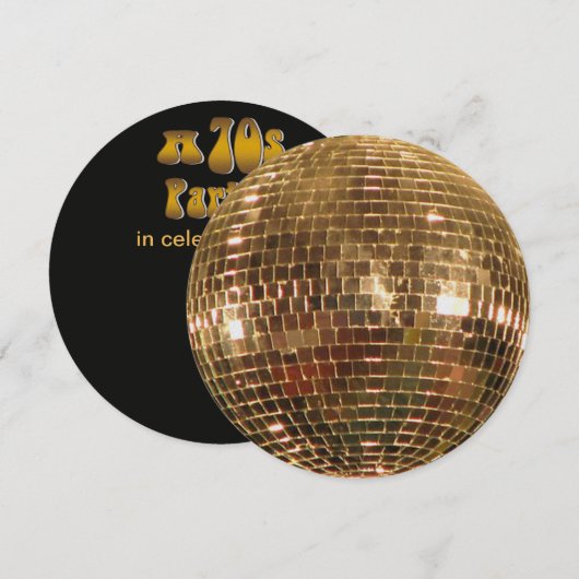 Gespiegelde Disco Ball 2 Kaart (Voorkant / Achterkant)