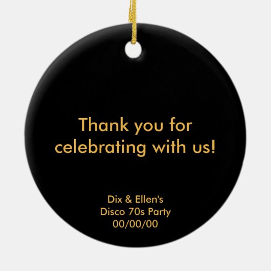 Gespiegelde Disco Ball 2 Keramisch Ornament (Achterkant)