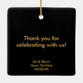 Gespiegelde Disco Ball 3 Keramisch Ornament (Achterkant)