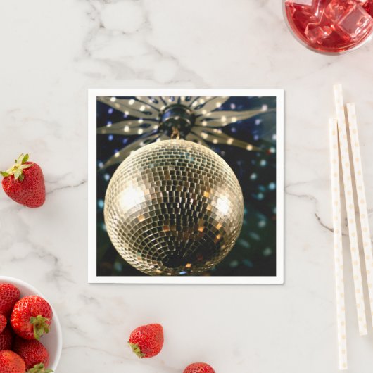 Gespiegelde Disco Ball 3 Servetten (Insitu)