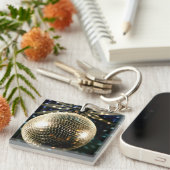 Gespiegelde Disco Ball 3 Sleutelhanger (Voorkant Rechts)