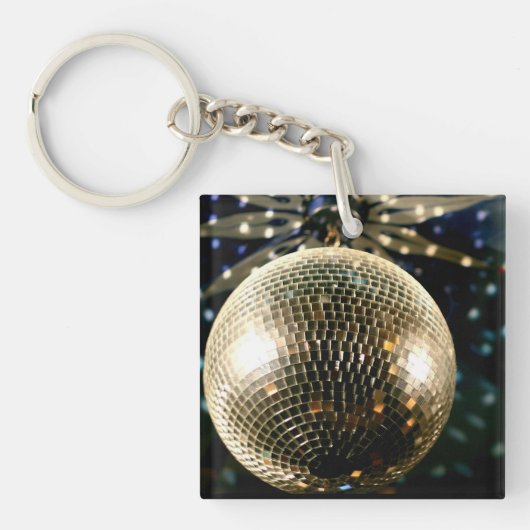 Gespiegelde Disco Ball 3 Sleutelhanger (Voorkant)