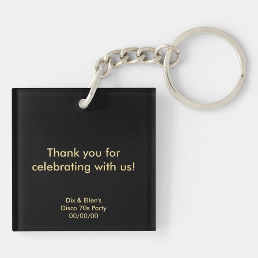 Gespiegelde Disco Ball 3 Sleutelhanger (Achterkant)