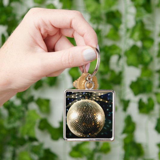 Gespiegelde Disco Ball 3 Sleutelhanger (Hand)