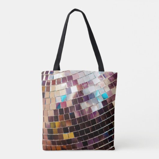 Gespiegelde Disco Ball-Canvas tas (Achterkant)