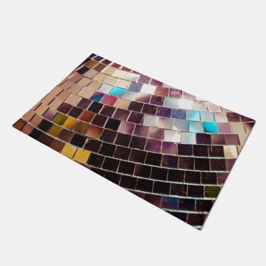 Gespiegelde Disco Ball Deurmat (Schuin)