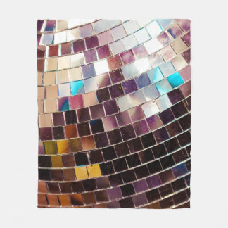 Gespiegelde Disco Ball Fleece Deken