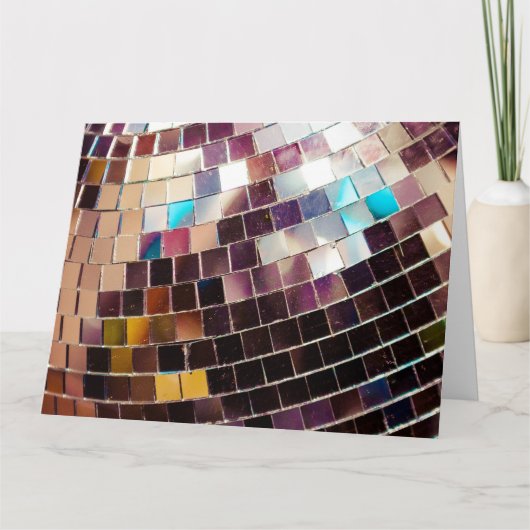 Gespiegelde Disco Ball Kaart (Voorkant)