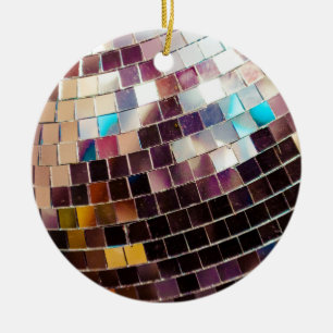 Gespiegelde Disco Ball-kerstversiering Keramisch Ornament