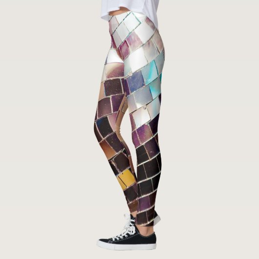 Gespiegelde Disco Ball Leggings (Links)