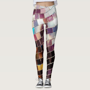 Gespiegelde Disco Ball Leggings