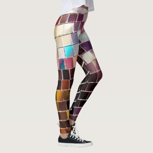 Gespiegelde Disco Ball Leggings (Rechts)