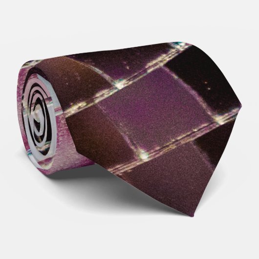 Gespiegelde Disco Ball Stropdas (Opgerold)