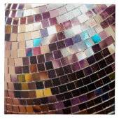 Gespiegelde Disco Ball Tegeltje (Voorkant)