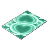 Gespiegelde Groene Harten Notitieboek (Linkerzijde)