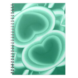 Gespiegelde Groene Harten Notitieboek