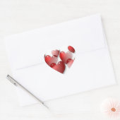 Gespiegelde harten hart Stickers (Envelop)