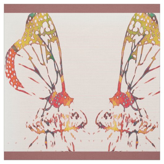 Gespiegelde monarchen stof (Swatch)