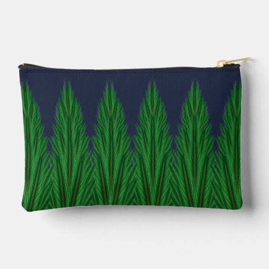 Gespiegelde Pines Midnight Kleine Pouch Etui (Achterkant)