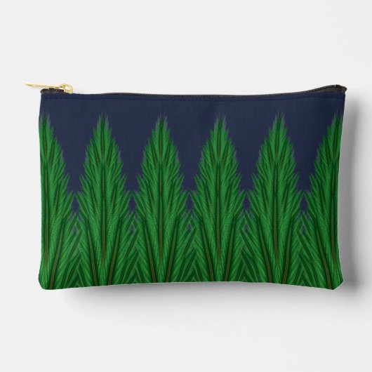 Gespiegelde Pines Midnight Kleine Pouch Etui (Voorkant)