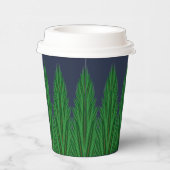 Gespiegelde Pines Midnight Paper Cups Papieren Bekers (Rechts)