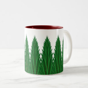 Gespiegelde Pines Mok 11oz. -Kastanjebruin