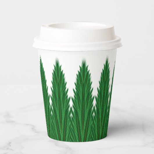 Gespiegelde Pines Papieren bekers (Achterkant)