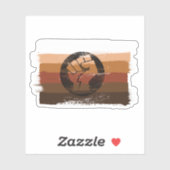 GESPIJNDE BIPOC-STRIPEN EN VIS STICKER (Vel)