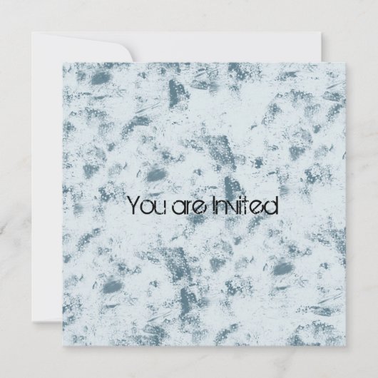 Gespikkeld blauw Abstract Baby shower Kaart (Voorkant)