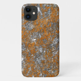 Gespikkeld geelachtig sinaasappel op witachtig gri Case-Mate iPhone case