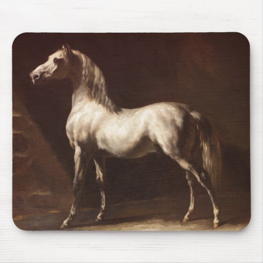 Gespikkeld grijs paard (door Théodore Géricault) Muismat (Voorkant)