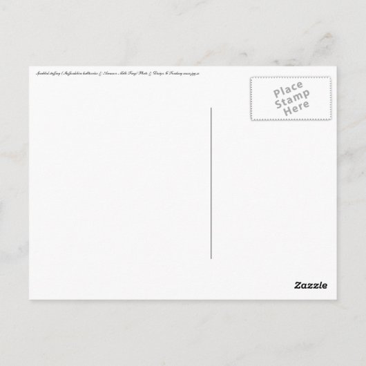 Gespikkeld personeel briefkaart (Achterkant)